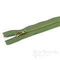 11" Pants Zipper with Gold Metal Teeth, Bias Bespoke Brand