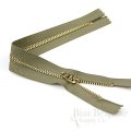 11" Pants Zipper with Gold Metal Teeth, Bias Bespoke Brand
