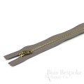 11" Pants Zipper with Gold Metal Teeth, Bias Bespoke Brand