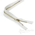 11" Pants Zipper with Gold Metal Teeth, Bias Bespoke Brand