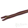11" Pants Zipper with Gold Metal Teeth, Bias Bespoke Brand