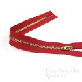 11" Pants Zipper with Gold Metal Teeth, Bias Bespoke Brand