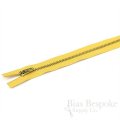 11" Pants Zipper with Gold Metal Teeth, Bias Bespoke Brand