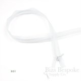 20" Transparent Invisible Zippers, Size #3, Bias Bespoke Brand