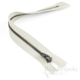 11" Pants Zipper with Gunmetal Teeth, Bias Bespoke Brand