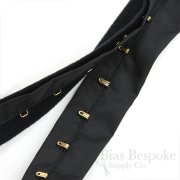 PIPPA Elegant, Subtle Hook & Eye Tape with Gold Hooks, Made in Italy