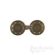 Intricate Shield Metal Clasp, 2 1/2" Long