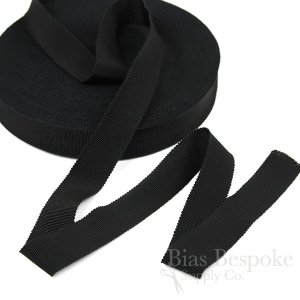 VERA 1" Cotton & Viscose Petersham Grosgrain Ribbon, Made in Italy